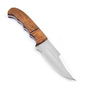 Couteau à Découper à Lame Fixe de Grade Industriel NF75 en Acier 12c27 Forgé Nordique Fait Main, Manche en Bois, Fourreau en Cuir, OEM, Lame Entière - Product Image 3