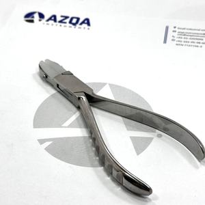 Alicates de Punta Plana de Acero Inoxidable de 5.5 Pulgadas con Puntas Protectoras de Nailon, Herramienta Profesional para Ajuste de Piercings Corporales - Product Image 1