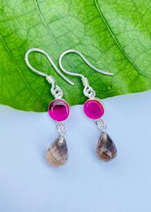 Pendientes de Plata de Ley 925 con Cuarzo Ahumado, Piedra Preciosa de Cuarzo Natural, Joyería Hecha a Mano, Regalo para Ella, Elegantes Pendientes Colgantes - Product Image 3
