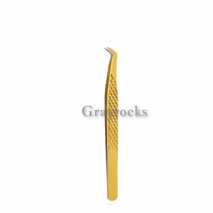 Pinzas de volumen de acero inoxidable, extensión de pestañas, uso de instrumentos de belleza, pinzas de pestañas con punta de fibra - Product Image 1