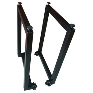 Industrial-Style <b>Folding</b> <b>Table</b> 73cm Black Static-Electric Painted - Product Image 2