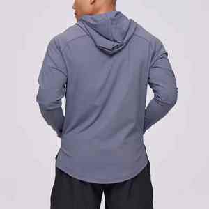 High Quality Men Winter Lightweight Sportswear Tech <b>Fleece</b> Breathable Customizable Pullover Hoodie for <b>Running</b> and Jogging - Product Image 2