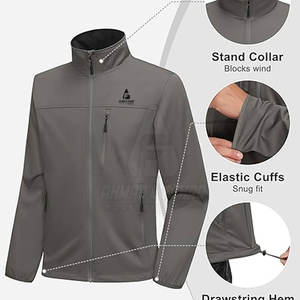 Chaqueta de Golf de Invierno para Hombre con Cuello Alto y Logotipo Frontal - Cómoda para Deportes al Aire Libre, Ocio y Viajes - Product Image 3