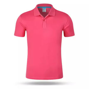 T-shirt polo pour homme en polyester à séchage rapide, uni, personnalisable avec logo, vêtements décontractés, grande taille, polos personnalisés pour hommes - Product Image 4