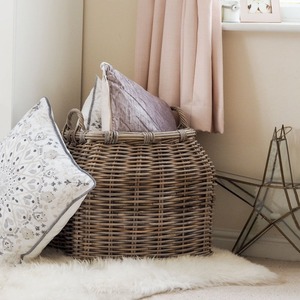 Panier de rangement en rotin tressé à fond conique, fait main, en rotin naturel, moderne et multifonction, fabriqué au Vietnam - Product Image 2