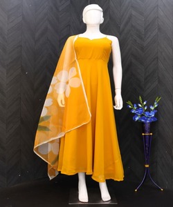 Mujeres musulmanas cosidas algodón paquistaní impreso césped traje islámico Boutique moda vestido de tres piezas para Eid boda fiesta desgaste - Product Image 6