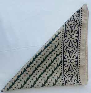 Bandana en coton bohème, imprimé à la main, écharpe, teinture naturelle, léger, bandeau d'été, enveloppe de cou de plage, unisexe - Product Image 4