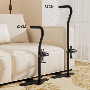 Rail de canapé en métal portable pour patients âgés Aides à la mobilité quotidienne noires pour personnes âgées et handicapés Support de chaise inclus - Product Image 2