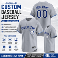 Kaos Jersey Baseball Toronto Dewasa Pria 2025 Custom Wear Jahitan Cetak Transfer Panas Nama Nomor Bernapas Musim Panas Pendek
