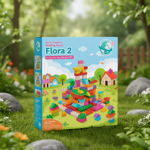 Ensemble de blocs de construction « Flora 2 » 91 pièces par sac Kit éducatif - Product Image 3