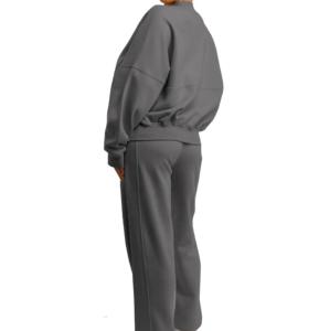 Vente en gros de survêtements pour femmes meilleure qualité vêtements de jogging d'entraînement de grande taille survêtement produit meilleur design respirant teint en plaine - Product Image 2