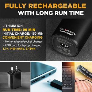 Tondeuse à barbe sans fil pour homme avec 20 réglages de coupe, rasoir électrique rechargeable avec aspiration intégrée pour la moustache, alimenté par batterie - Product Image 4