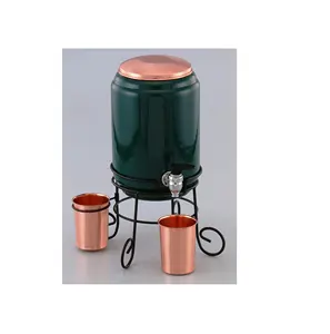 Jarra de olla de agua de cobre alto Hotel y hogar agua de cobre decorativa con vidrio para utensilios de cocina y restaurantes