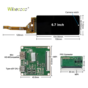 Nouveauté : écran <span class=keywords><strong>OLED</strong></span> flexible de 6,67 pouces, 2400x1080, interface MIPI, écran <span class=keywords><strong>OLED</strong></span> flexible ultra-fin, écran AMOLED flexible coloré de 6,67 pouces - Product Image 5