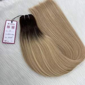 Venta caliente 100% vendedores de cabello humano chino virgen cutícula alineada trama recta para paquetes de Balayage estilo de onda Natural - Product Image 1