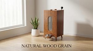 Mangeoire <span class=keywords><strong>pour</strong></span> animaux <span class=keywords><strong>de</strong></span> compagnie en bois <span class=keywords><strong>de</strong></span> noyer en gros |   Distributeur <span class=keywords><strong>de</strong></span> nourriture par gravité grande capacité |   Contrôle manuel des portions <span class=keywords><strong>pour</strong></span> chats et chiens - Product Image 5