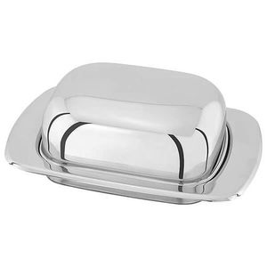Plat à beurre en métal pur Design élégant Parfait pour les fêtes Repas quotidiens Améliore la présentation de table élégamment - Product Image 5