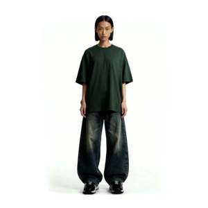 เสื้อยืดออร์แกนิค รุ่นปี 2025 สีเขียวไพน์ ผ้าฝ้ายออร์แกนิค 100% น้ำหนัก 300 กรัม แบบเจอร์ซีย์ พิมพ์ลายสกรีน - Product Image 3