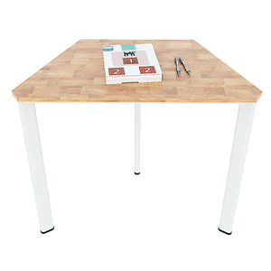 Modern 8-piece Rubber Wood <b>Office</b> Furniture with Oval Iron Legs-MDS002 - Product Image 4