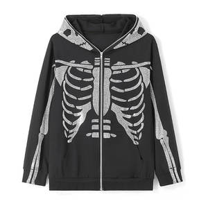 Streetwear moda OEM ODM precio de fábrica personalizado mujeres Rhinestone Sudadera con capucha personalizada Bling para - Product Image 5