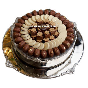 Tazón de Chocolate Plateado Martillado, Forma Redonda, Decorativo para Mesa, Tazón para Dulces de Primera Calidad, Nuevo y Elegante - Product Image 5