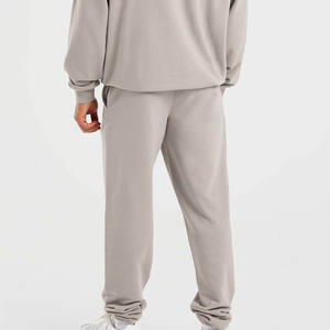 กางเกงผู้ชายแบบคลาสสิกใส่สบายกางเกงผ้าฝ้ายพร้อมข้อเท้ายางยืดและเอวแบบเชือกผูกปรับได้สำหรับกีฬาและบ้าน - Product Image 5