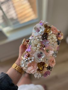 Sac à main en résine fait main REFER, luxe, écologique, sac à main de créateur d'été, broderie de haute qualité, strass, personnalisable, unique - Product Image 4