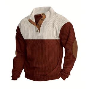 Ropa deportiva informal de invierno para hombre, jersey de Color sólido con cremallera, chándal, ropa de calle, chaqueta, sudadera teñida Lisa a la moda - Product Image 1