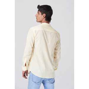 Camisa Classique Casual para Hombre Crema - Product Image 3