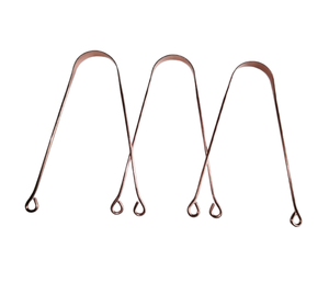 Nettoyant de langue double face en forme de U en cuivre et acier inoxydable sans BPA avec un design réutilisable écologique pour rafraîchir l'haleine - Product Image 4