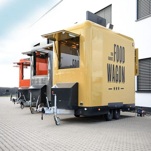 Camion de restauration mobile et remorque en fibre de verre personnalisés avec cuisine complète pour hot-dogs, café, smoothies, glaces, BBQ, bonbons - Product Image 3