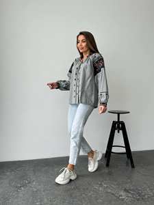 Indio hecho a mano con lentejuelas tejido cómodo verano Casual manga completa rayas algodón A-Line camisas ecológicas para mujeres blusas - Product Image 3