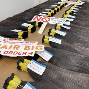 ผมต่อแบบตรงสำหรับต่อผมมนุษย์ทอสีดำแบบเวียดนามเรีย100% - Product Image 1