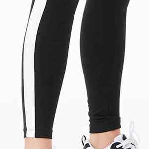 Legging de sport pour homme en cuir surdimensionné à taille haute, imprimé sur mesure en gros, avec logo, qualité supérieure - Product Image 6
