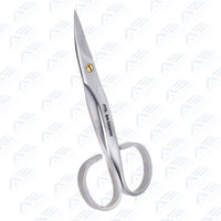 Ciseaux à cuticules professionnels en acier inoxydable, outil de manucure, coupe-ongles, éliminateur de peaux mortes, écologique, pour les ongles des doigts et des orteils
