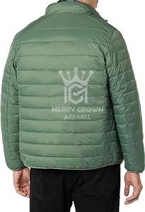 Chaqueta acolchada ligera hecha a medida 2025 para hombre, abrigo informal impermeable de lona de alta calidad, empaquetado, comodidad personalizada - Product Image 5