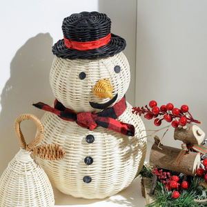 Los Mejores Artículos Seleccionados: Muñeco de Nieve de Mimbre, la Mejor Opción para el Mobiliario del Hogar en Navidad, de Vietnam - Product Image 1