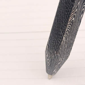 Bolígrafo de escritura de acero de Damasco hecho a mano de lujo, bolígrafo de punta redonda de metal premium, diseño elegante, accesorio de escritorio ejecutivo - Product Image 5