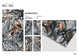 Azulejos de Porcelana Brillante para Paredes y Pisos, 24x48 Pulgadas, Superficie Interior Pulida de Lujo - Product Image 5