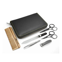 Kit de Cuidado Masculino con Herramientas de Acero Inoxidable para el Cuidado Facial y de la Barba, Todo lo Necesario para la Higiene en una Caja