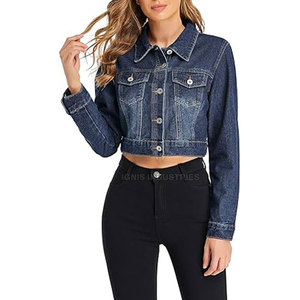 Chaquetas vaqueras para mujer estampadas con diseño personalizado de talla grande fabricante pakistaní Chaquetas vaqueras para mujer - Product Image 5