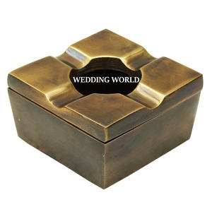 Metal Round <b>Ashtray</b> Premium Quality Handmade Designer <b>Ashtray</b> Classic Stylish Wholesale New Metal <b>Ashtray</b> - Product Image 2