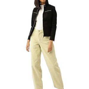 Chaqueta de Cuero de Gamuza de Diseño Casual para Mujer, Ropa de Invierno, Precio al por Mayor, Chaquetas de Cuero de Gamuza - Product Image 3