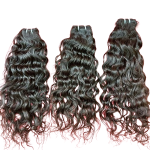 Qualité supérieure en vrac 8-28 pouces Temple non transformé vague naturelle crépus Afro droite dentelle perruques tressage profond Extensions de cheveux humains - Product Image 1