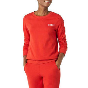 Nouveau Design automne pull personnalisé haute qualité Logo dames col rond pull uni femmes sweat ras du cou sweat 2025 - Product Image 1