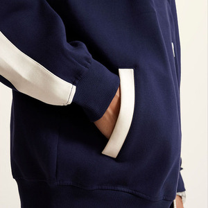 Sudadera con Capucha y Cremallera Completa, Diseño de Bloques de Color, 100% Algodón, Personalizable con Logotipo, Estilo Deportivo, para Hombre - Product Image 6