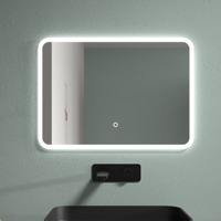 Miroir avec éclairage LED, miroir de salle de bain avec lumière LED, miroirs LED