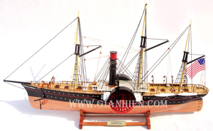Gia Nhien Manufacturer's Custom Design High Quality Tall Ship <b>Model</b> for Home Decor Low MOQ Central America SS with <b>Wood</b> Material - Product Image 5
