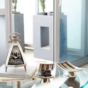 Horloge décorative en métal pour table de salon, horloge de réveil décorative pour chambre à coucher, décoration intérieure, objet personnalisable, horloge moderne 2026 - Product Image 3