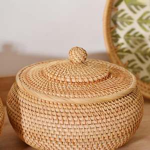 Rattan box Customized Tableware Kitchenware <b>Environmentally</b> and safe for health Vietnamese <b>products</b> Wholesale. - Product Image 2